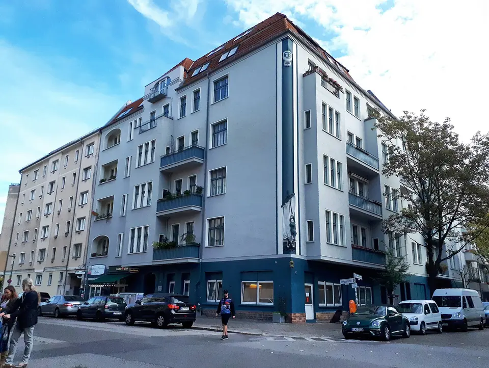 Die Winsstraße an der Ecke Chodowieckistraße im Winsviertel