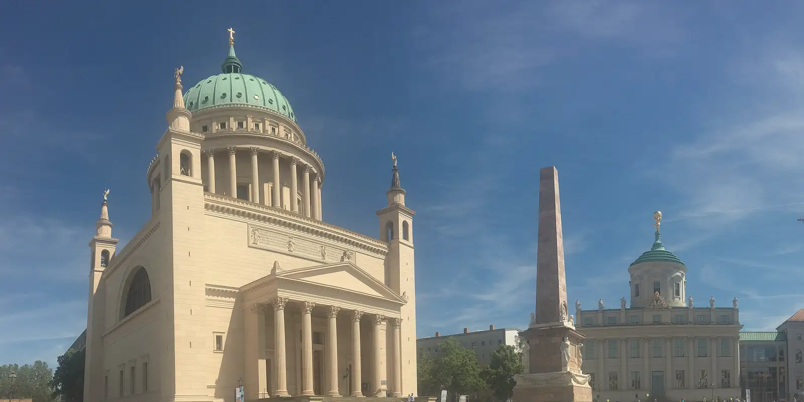 Alter Markt in Potsdam mit Nikolaikirche, Obelisk und Altem Rathaus