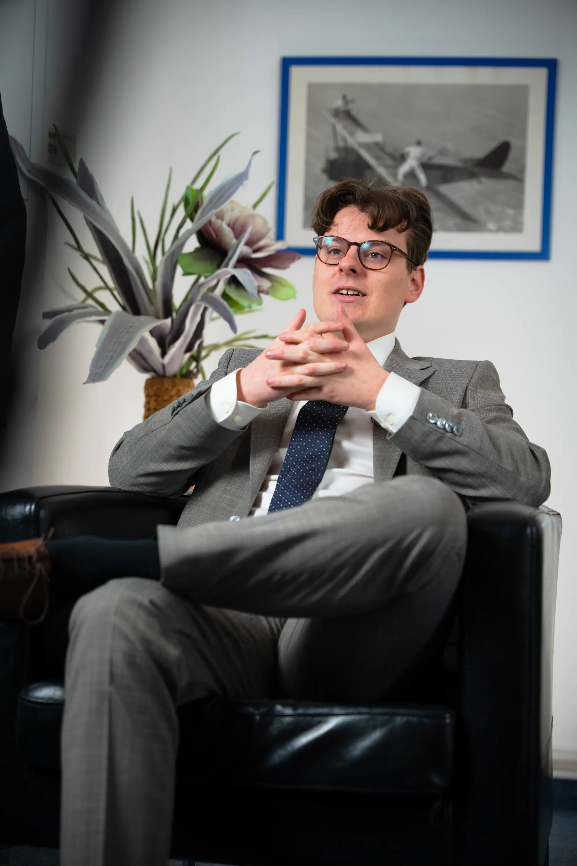 Timon Fischer bei der Beratung